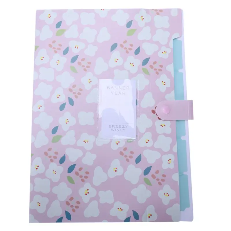 Skydue цветочный Печатный аккордеон папка для документов расширяющийся органайзер