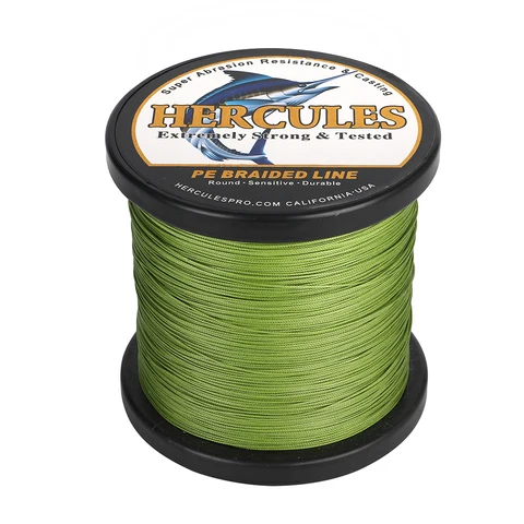 Леска Hercules-Braided Fishing Line, Морская рыбалка с морской водой, 12 нитей, 100 м, 100% полиэтилен, товары Pesca, сверхпрочная мультифиламент