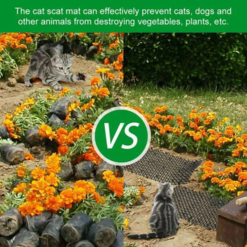 

Keep Away Cat Scat Mat Outdoor Plants Plastic Protector Scarer 200x28cm