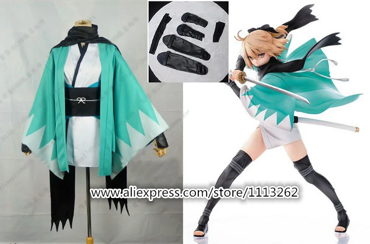 Карнавальный костюм Sakura Saber для косплея по аниме Fate остаться ночью Grand Order Okita