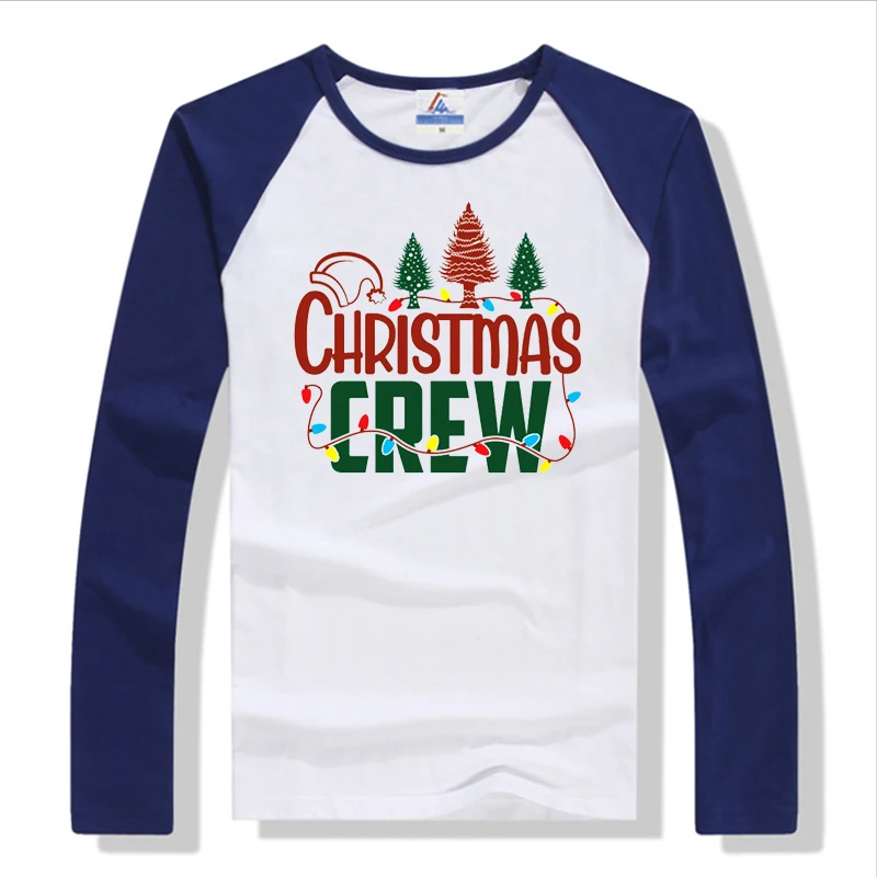 

Christmas Crew Family Matching Shirts Christmas Tops Plus Fashion Christmas Family Vacation Tees Oversized Tops Harajuku XL