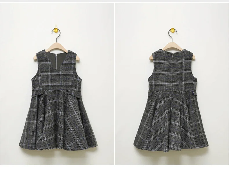 

Baby Girls Clothing Set Velvet Shirts+Plaid Dresses Sets Long Sleeve Casual Warmth Autumn Winter Clothing 2020 Girl Clothes