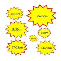 pop explosion poster promotions sale paper card board price label tag signage in store display advertising 200pcs