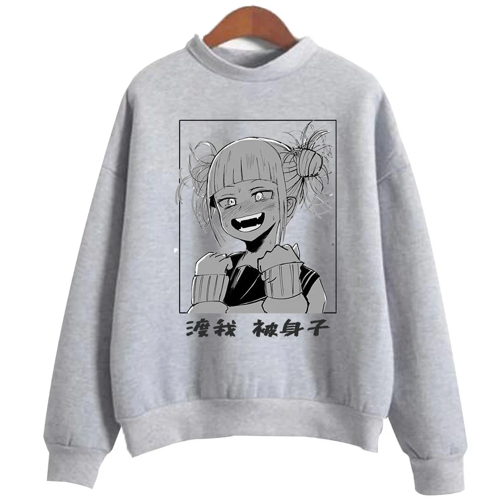 

My Hero Academia Hoodies Toga Himiko Print Manga Anime Sweatshirt Men Women Loose Oversized Casual Streetwear Sweater 2021 Top