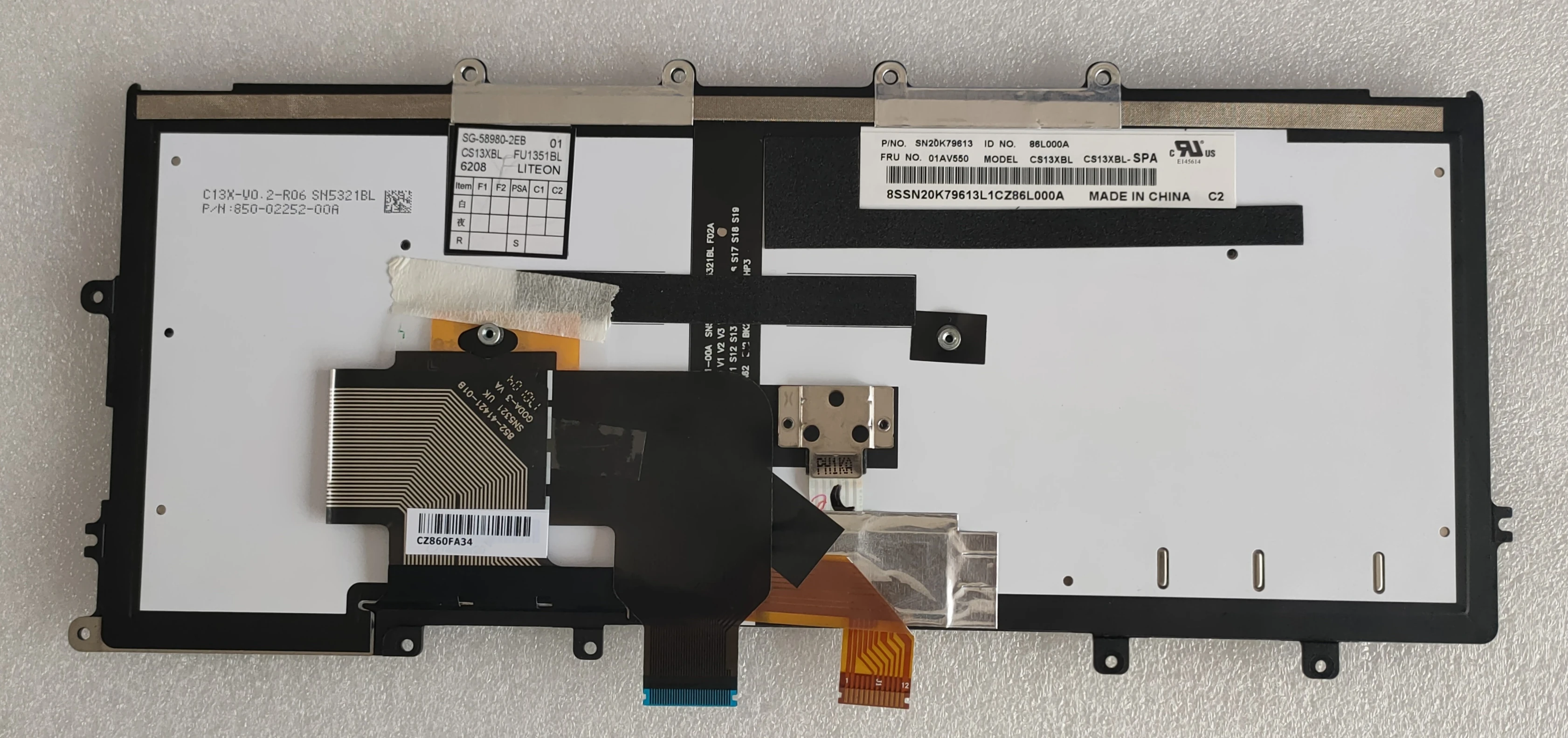 SP новая клавиатура для ноутбука Lenovo Thinkpad X240 X250 X260 с подсветкой 01AV550 | Компьютеры и