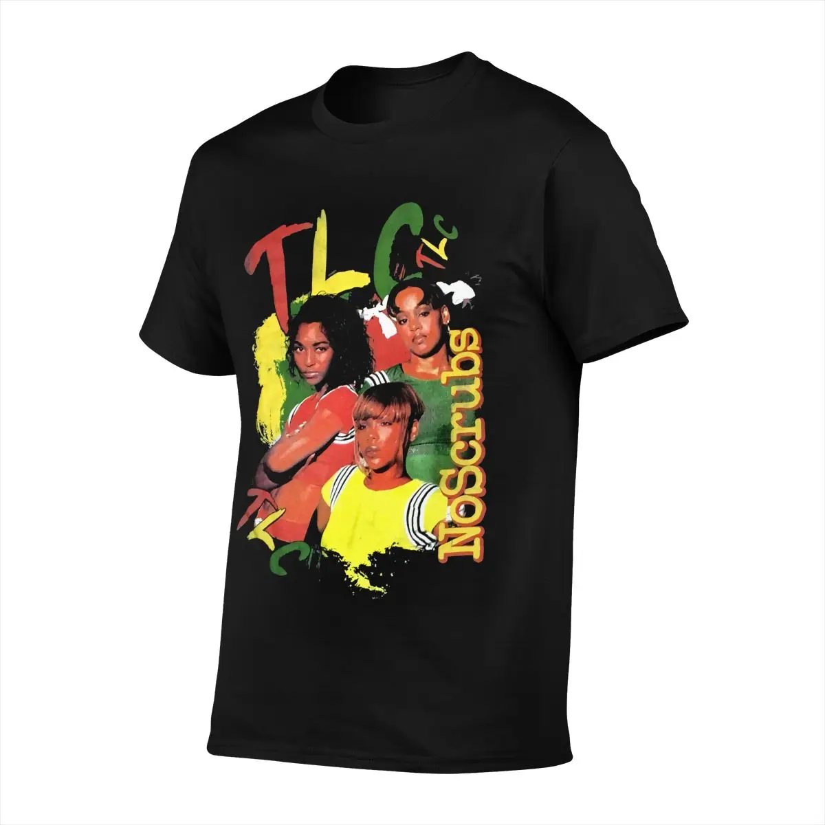 Новинка 1999 черная винтажная Мужская футболка Tlc No скрабы в стиле аниме 1 большого