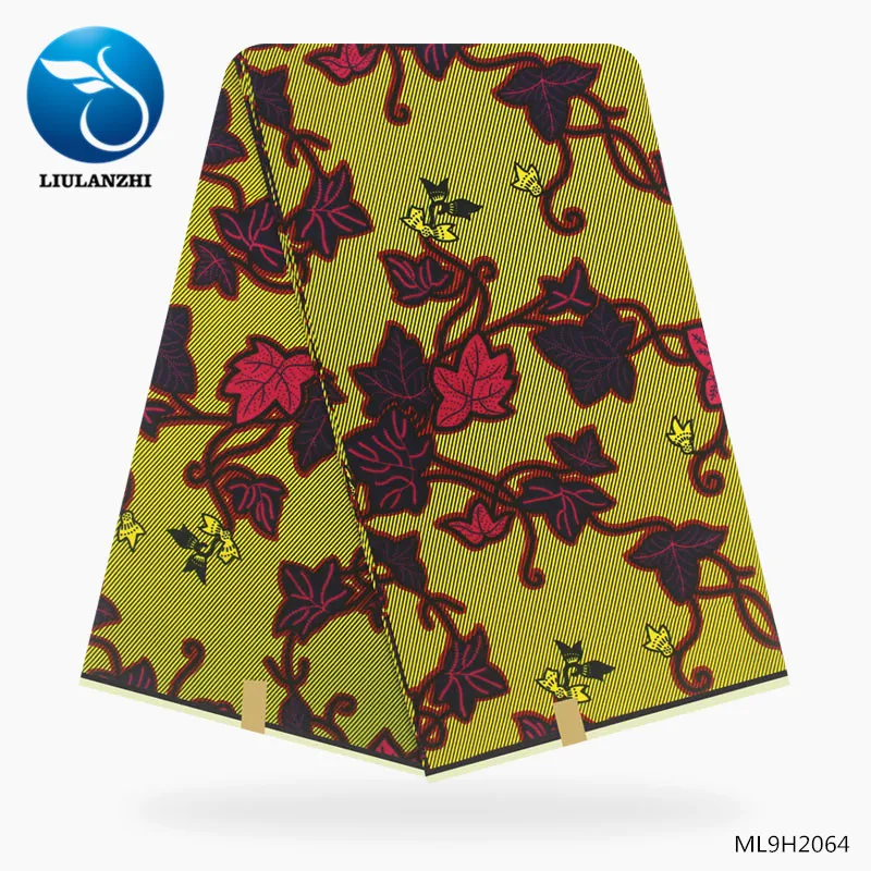 ML9H2064 LIULANZHI фиолетовый Голландский воск африканская ткань хлопок африканская Анкара набивной воск ткань Высокое качество воск голландский ML9H1728-ML9H1749 - Цвет: ML9H2064