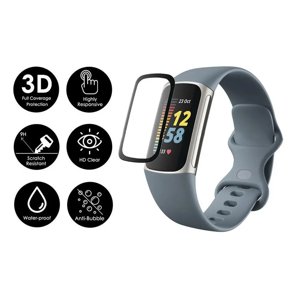 

5 шт., ультратонкая Защитная пленка для Fitbit Charge 5