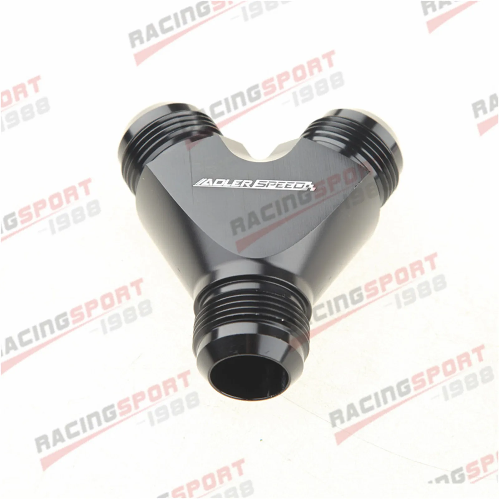 

ADLERSPEED -16 AN AN16 AN-16 16AN Y Block Fuel Fitting Adaptor Aluminum Black