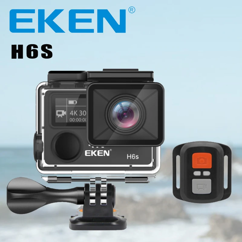 Оригинальная Экшн камера EKEN H6S Ultra HD 4K Wi Fi электронная стабилизация изображения