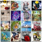 Полноразмернаякруглая алмазная живопись, вышивка, роза, пион, Зебра, машина, тигр, бульдог, олень, волк, стразы, мозаика, домашний декор, подарок