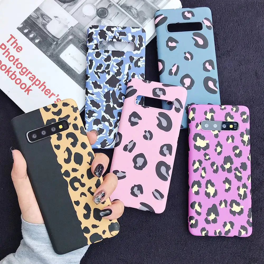 Рамочный чехол с леопардовым принтом ПК чехол для samsung Galaxy A50 A30 A70 A7 A6 A8 светящийся чехол для телефона S7 край S8 S9 S10 Примечание 10 плюс Чехол