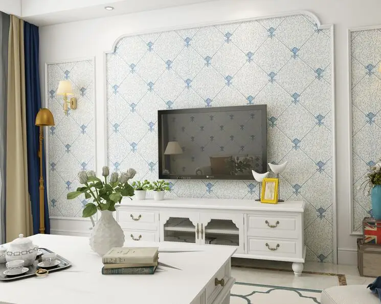 beibehang Modern minimalist plain fashion non-woven self-adhesive wallpaper bedroom living room TV background wall self-adhesive