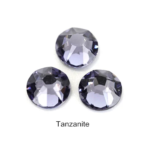 Tanzanite 2088 граненые Стразы отличного качества для ногтей с плоской задней поверхностью, много цветов, стразы для украшения ногтей Y3813 - Цвет: Tanzanite