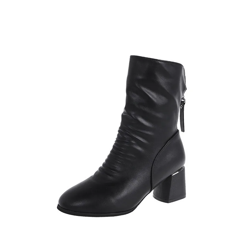 Новинка 2020 года Модные сапоги до колена Однотонные Sapatos De Mujer Fila Крутые