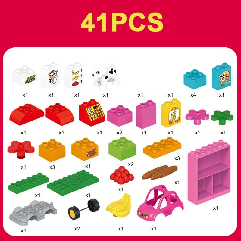 Duplo/большие кирпичи для виллы на день рождения рождественские подарки