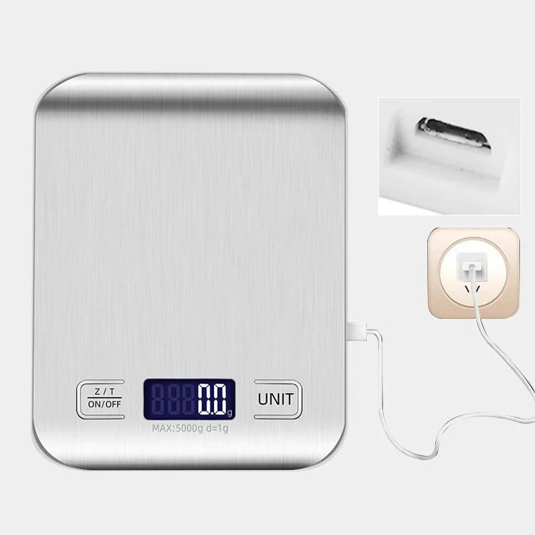 

Кухонные весы с зарядкой от USB, максимальный вес 5/10 кг