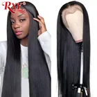 RXY 360 Синтетические волосы на кружеве al парик прямые Синтетические волосы на кружеве парик 360 с целой кружевой парик предварительно собранные человеческие волосы бразильские волосы прямыми парик из человеческих волос