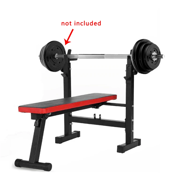 Multifunctional Weight Bench Barbell Rack Weightlifting Bed Folding Barbell Lifting Training Bench Bracket Bench Press Frame