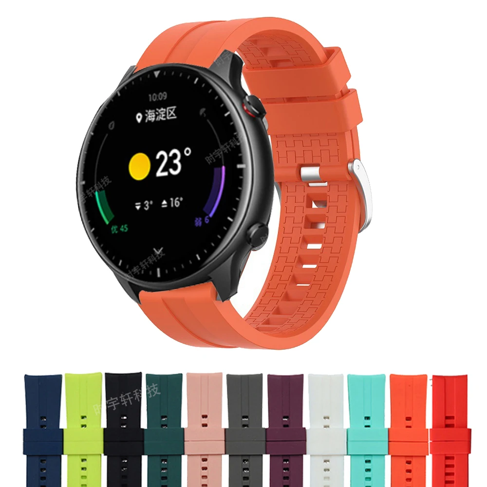 

Replaceable Watchbands for Huami Amazfit GTR2/GTR 47mm/Stratos 2 2S 3 Pace Silicone Strap Band GT2 Official style Bracelet