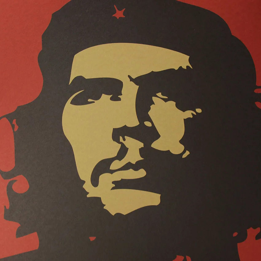 Che Guevara Character Retro Posters Advertising Nostalgic Old Bar Decorative Painting Vintage Wall Sticker 51.5X36cm