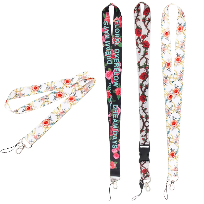 

Ремешок для ключей AD722, с рисунком розы