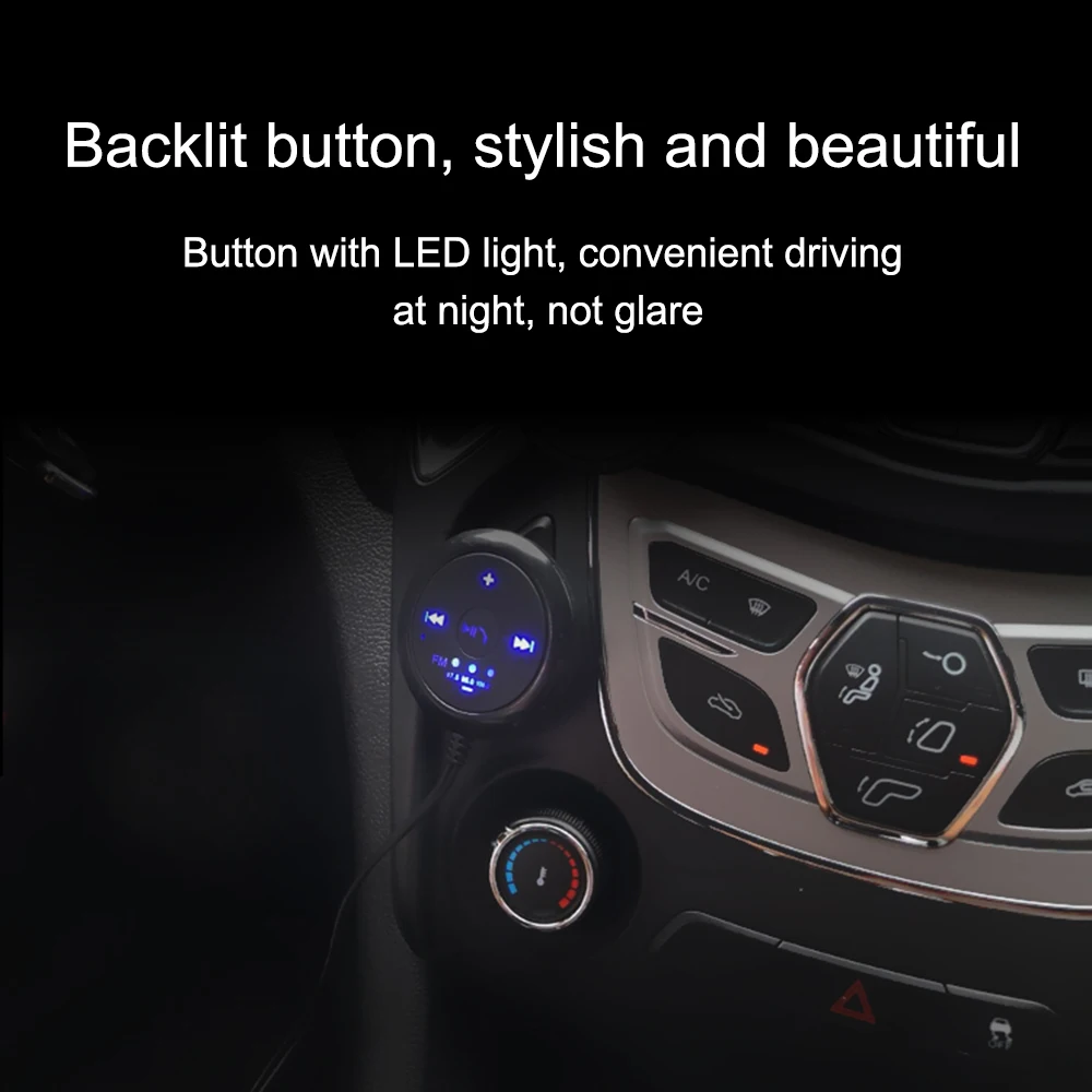 Беспроводной автомобильный mp3 плеер JINSERTA Bluetooth 5 0 FM передатчик 3 мм AUX аудио