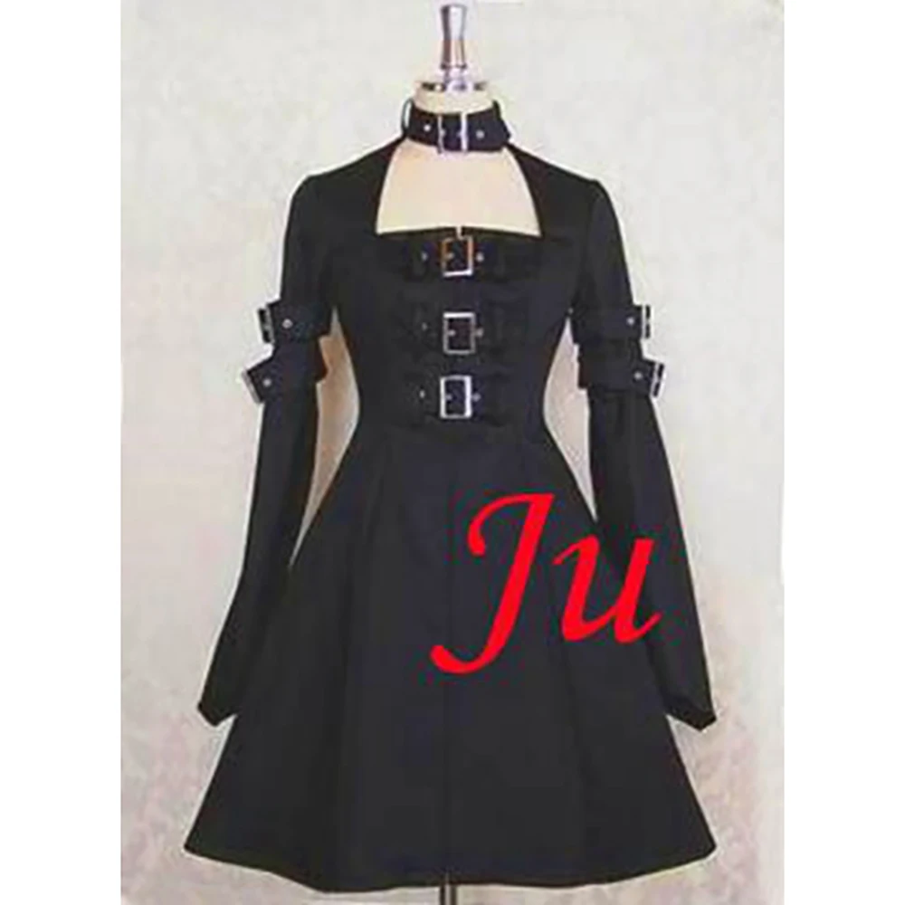 

fondcosplay sweet Gothic Lolita Punk Fashion black cotton Dress Cosplay Costume Tailor-made[CK741]