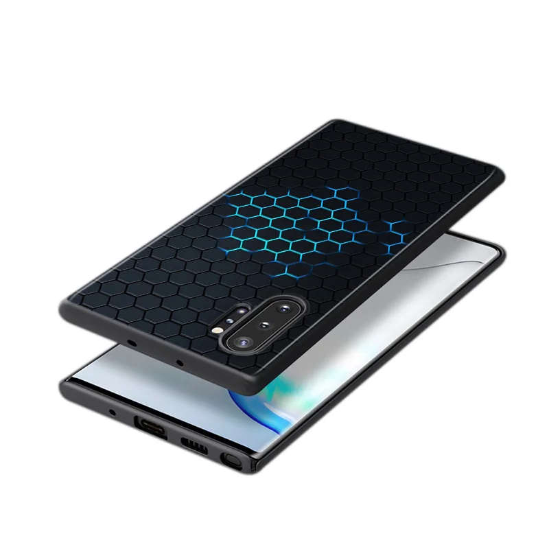 

Araba Karbon Fiber For Samsung Galaxy S21 S20 FE Ultra S10 Lite S9 S8 Plus S7 S6 Black Phone Case