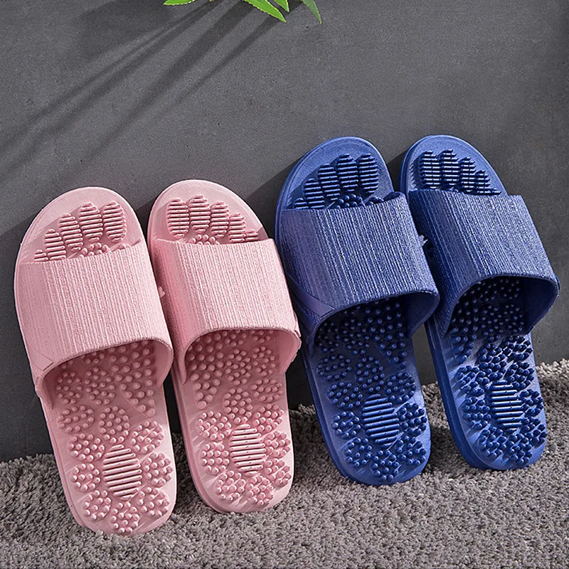 

Массажные тапочки для мужчин и женщин, домашние тапочки для дома, Нескользящие массажные шлепанцы для ванной и мужчин, мужские домашние тап...