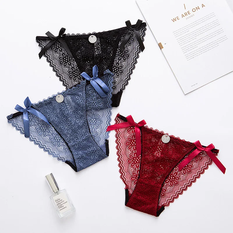 

New Solid M L Direct Selling Girls Panties Free Shipping Sexy lace Briefs Young Girl Underwear 3pc/lot high quality
