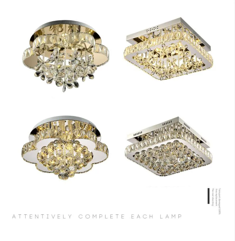 Потолочные светильники регулируемые цвета светодиодные с кристаллами стразы