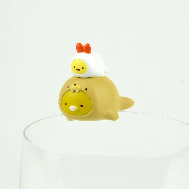 Sumikkogurashi C Япония оригинальные капсульные игрушки милые домашние животные 8 комплектов мини-Ежик путитто стеклянные гашапон фигурки настольные детские игрушки - Цвет: Sumikkogurashi C