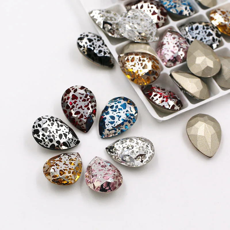 Бесплатная доставка свадебное украшение K9 искусственная кожа в форме капли