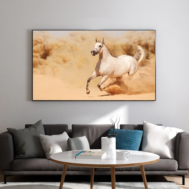 

Animal Poster Galloping Horse Wall Art Canvas Painting Posters and Prints Wall Art Picture Poster Print Cuadros Home Decoration