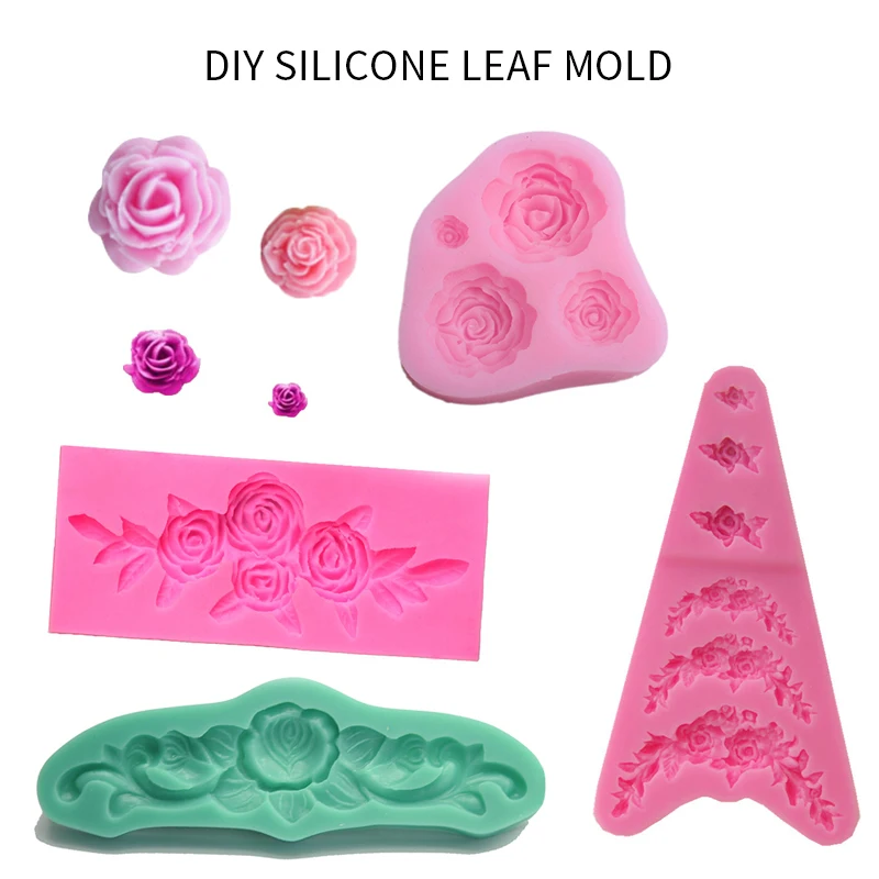 Little Flower Silicone Mold Sugar Paste 3D DIY Fondant Cake Decor Tool Chocolate Fence Shaped Kitchen Liquid | Дом и сад