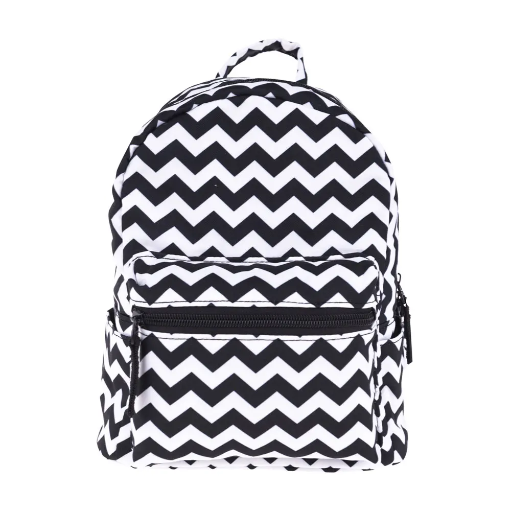 Women Stripe Backpack Mini Fashion School Backpack For Girl And Boy 5 Grade Small School Bag Print Cute