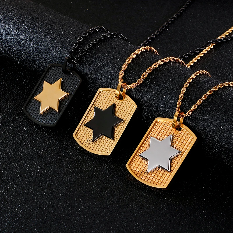 Модное ожерелье KALEN с подвеской в виде звезды мужские ювелирные изделия из