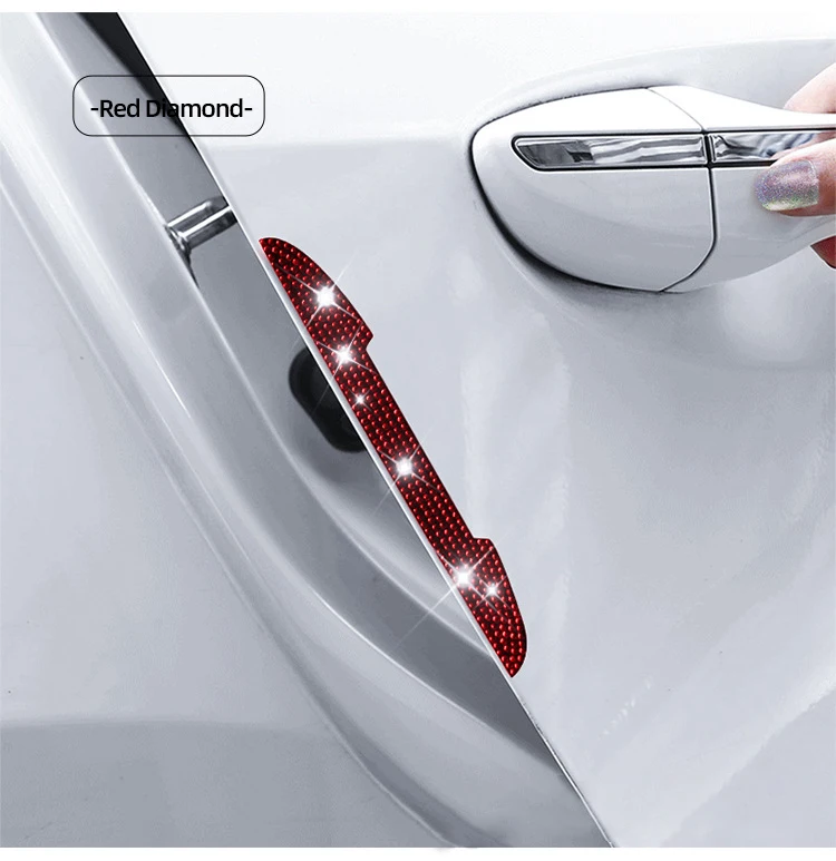 

Diamond-studded Car Door Protector Decoration Strip Car Door Edge Strip Auto Anti-Collision Moulding Trim Strip For PEUGEOT308