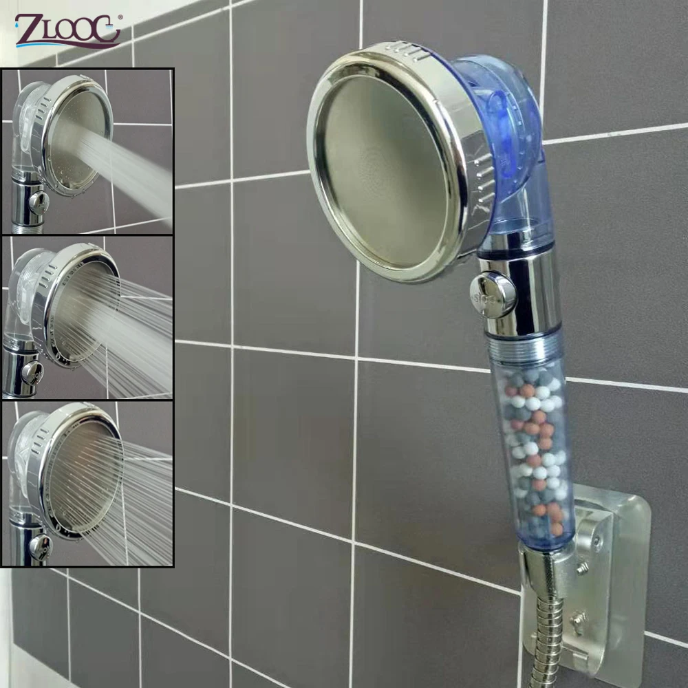 Zloog кнопка остановки 3 режима Регулируемая струя Высокое давление экономия воды