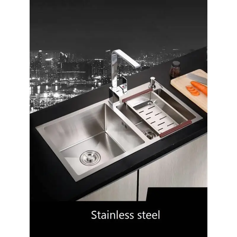 Lava Manos Escurridor Acero Inoxidable Lavandino Stainless Steel Wasbak Cuba Pia Cozinha Lavabo Fregadero De Cocina Kitchen Sink |