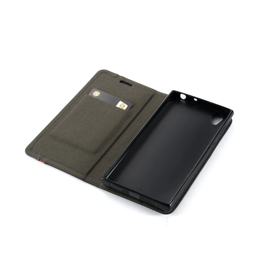 Чехол-книжка для Sony Xperia L1 чехол-бумажник с откидной крышкой G3311 G3313 Dual G3312 E6 Мягкая