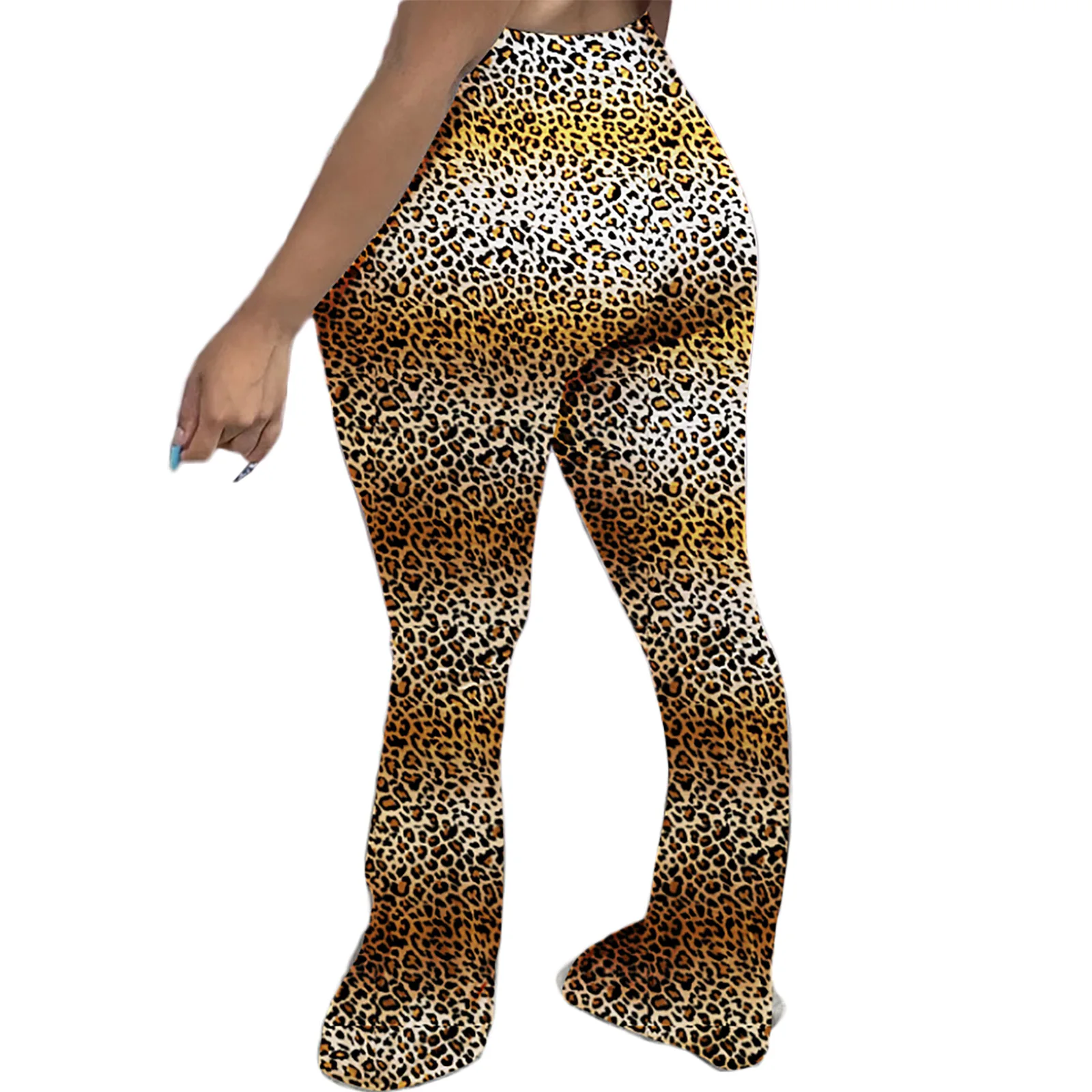 

Zoctuo Printed Trousers for Women Wide Leg Flare Pants Leggings High Waist Bell Bottoms Trousers Draped Jogger Sweatpants