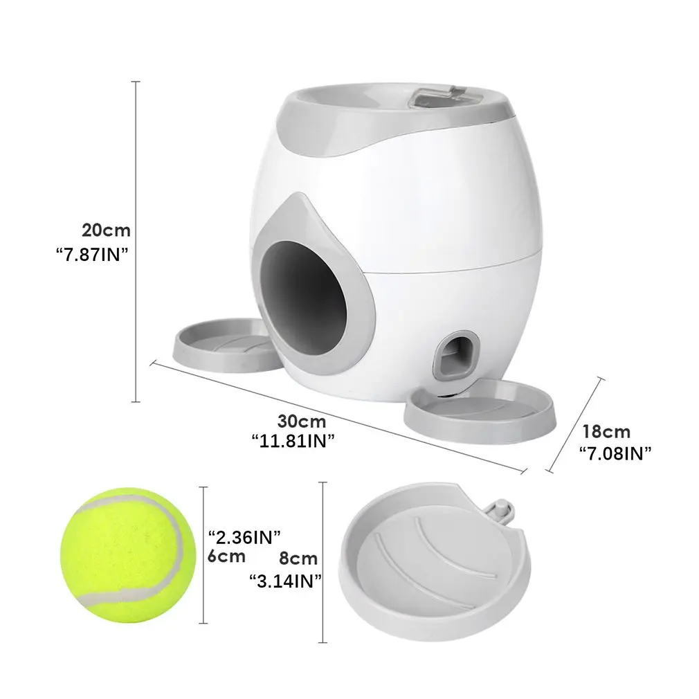 

Pet Ball Launcher Toy Dog Tennis Food Reward Machine Thrower Interactive Treatment Slow Feeder Toy Suitable For Cats And Dogs