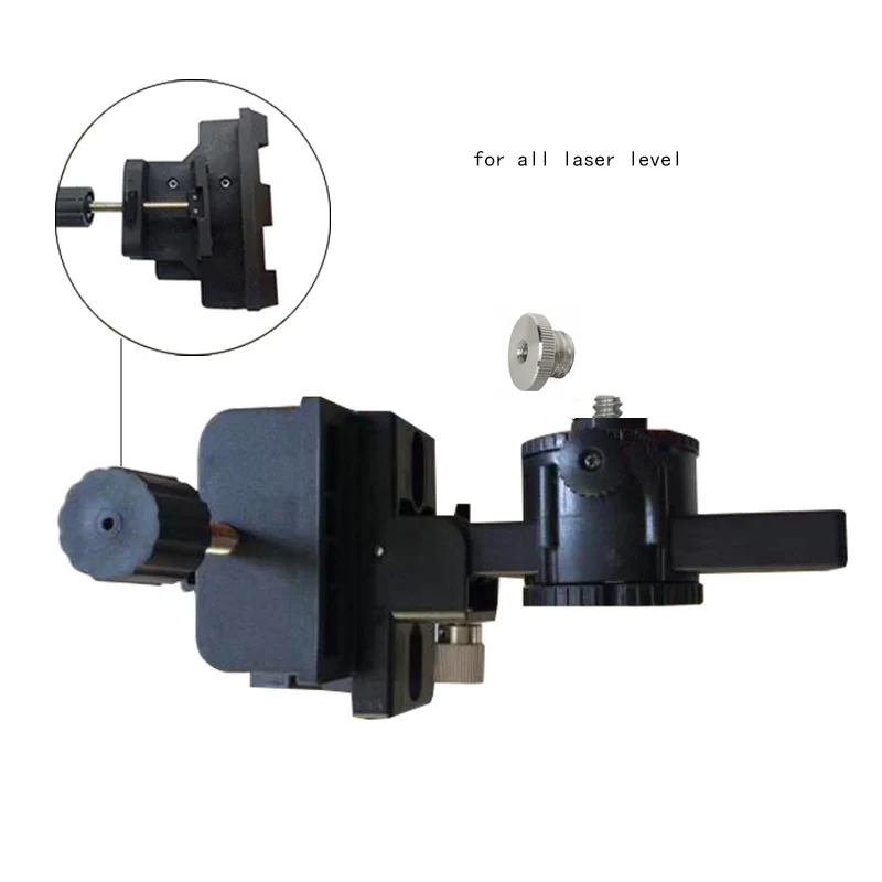 Удлинитель для лазерного 3D уровня с зажимом точной настройки черная опора