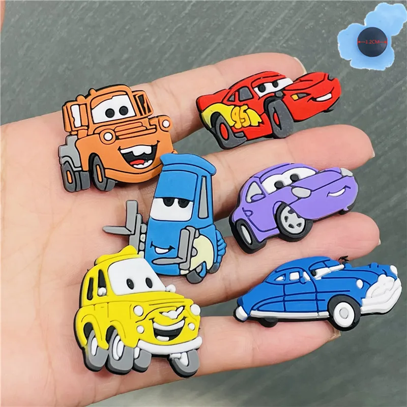 

1pcs PVC Transportation Shoes Accessories Boys Garden Shoe Decorations Fit Croc Jibz Charm Wristband Birthday Gifts