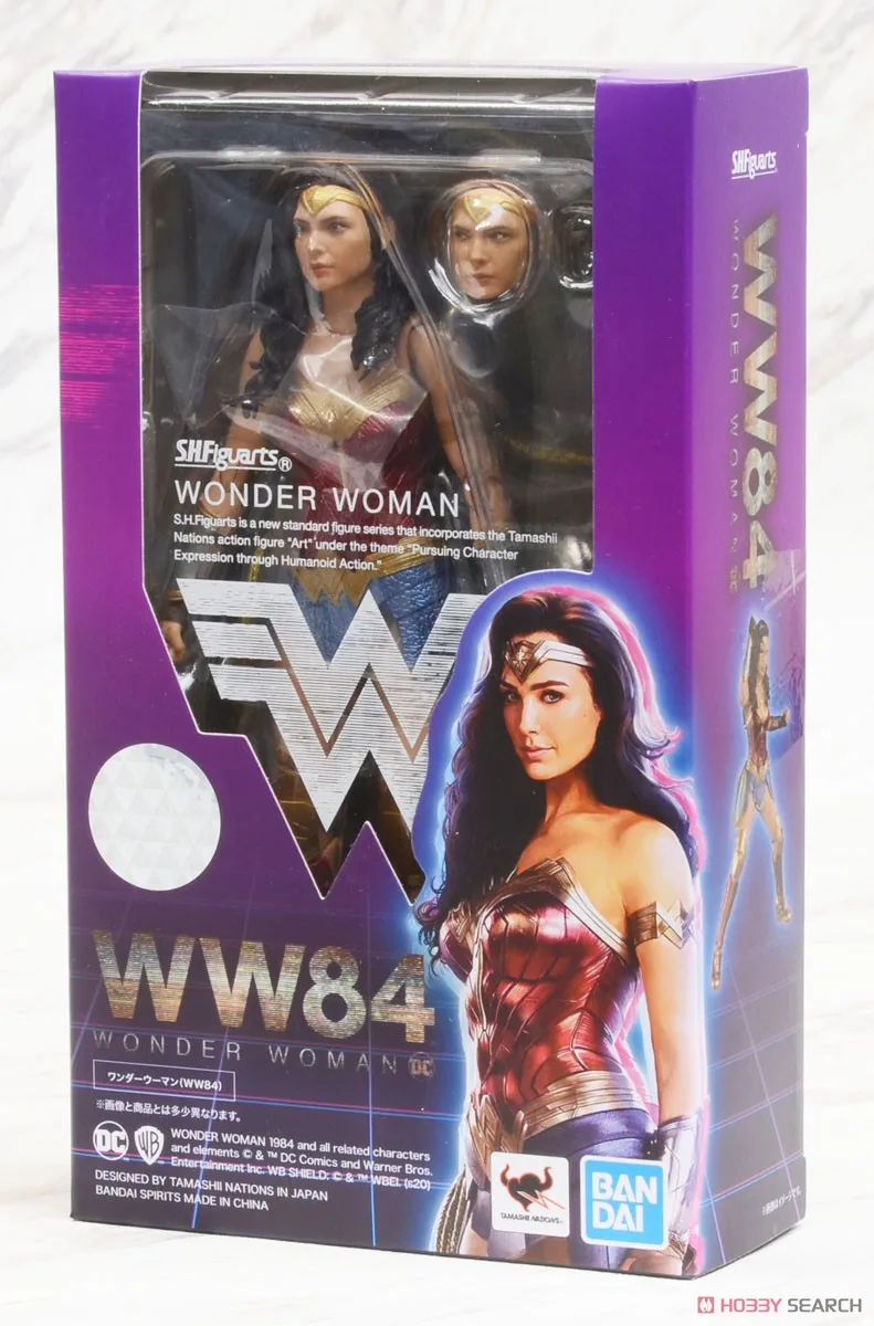 

Bandai Genuine DC SHF Wonder Woman 1984 Diana Prince Joints Movable Action Figure Model Toys