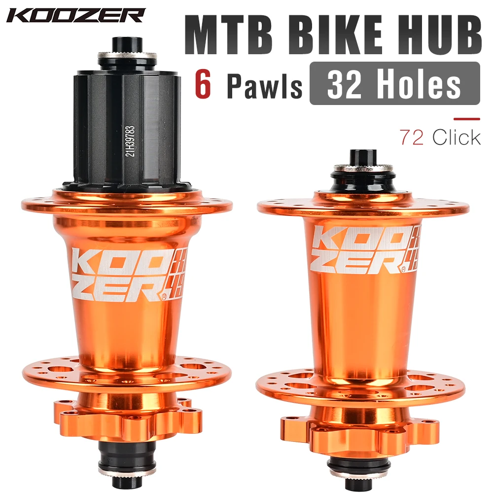 Купить Koozer XM490 PRO Hub 4 подшипника MTB горный велосипед концентратор передний задний 32 отверстия дисковый тормоз велосипедный концентратор HG 8 9 10 11 12 13 ...