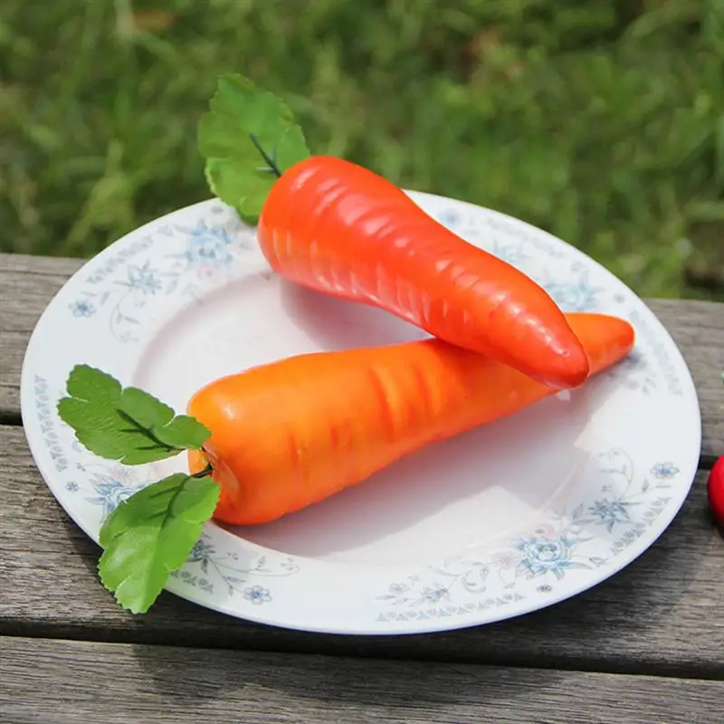 

Simulation Carrot Fruits Lifelike Fake Vegetables Model Home Improvement Craft Jewelry Kitchen Photography Props Decoration