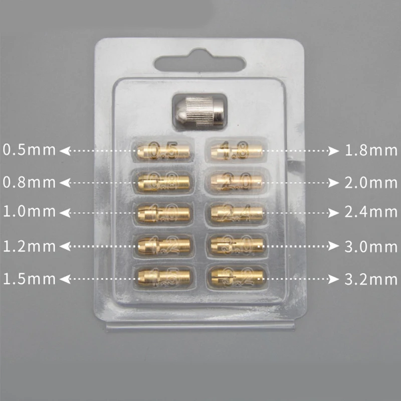 Мини дрель латунный цанговый патрон для вращающегося инструмента Dremel 6 шт. 1 3 2 мм